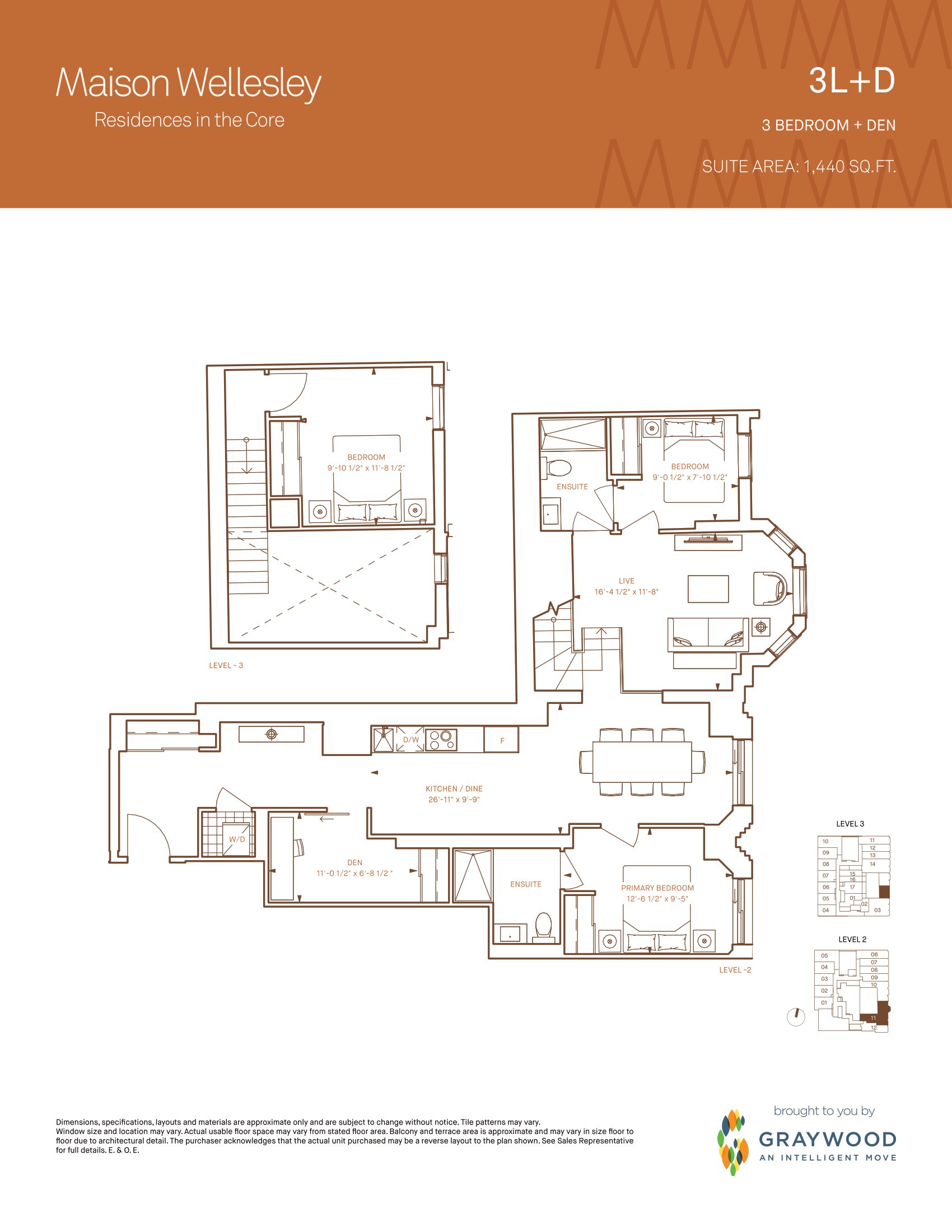 3L+D floor plan