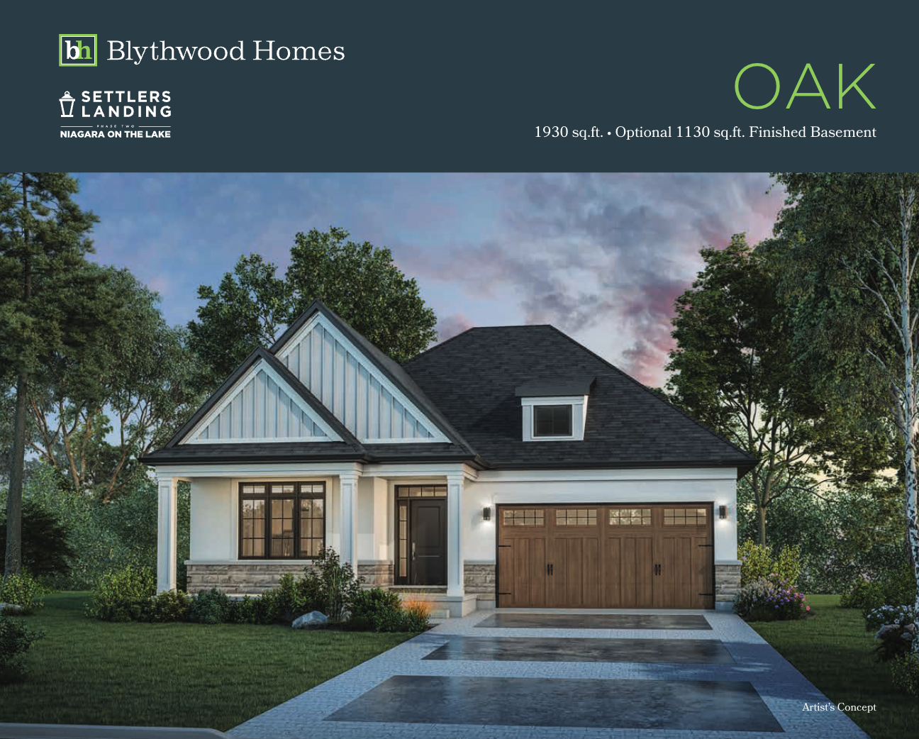 Oak floor plan