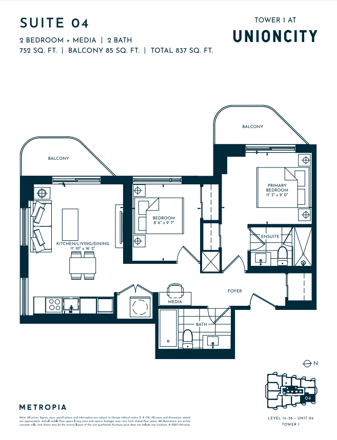 PENTHOUSE Suite 04 floor plan