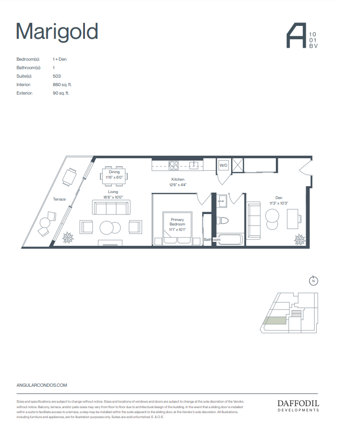 Marigold floor plan