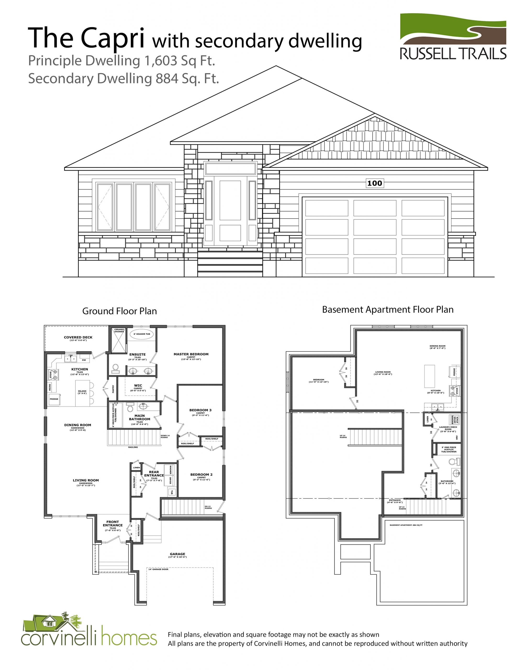 The Capri Multigenerational floor plan