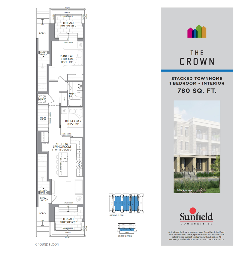 The Crown Interior floor plan