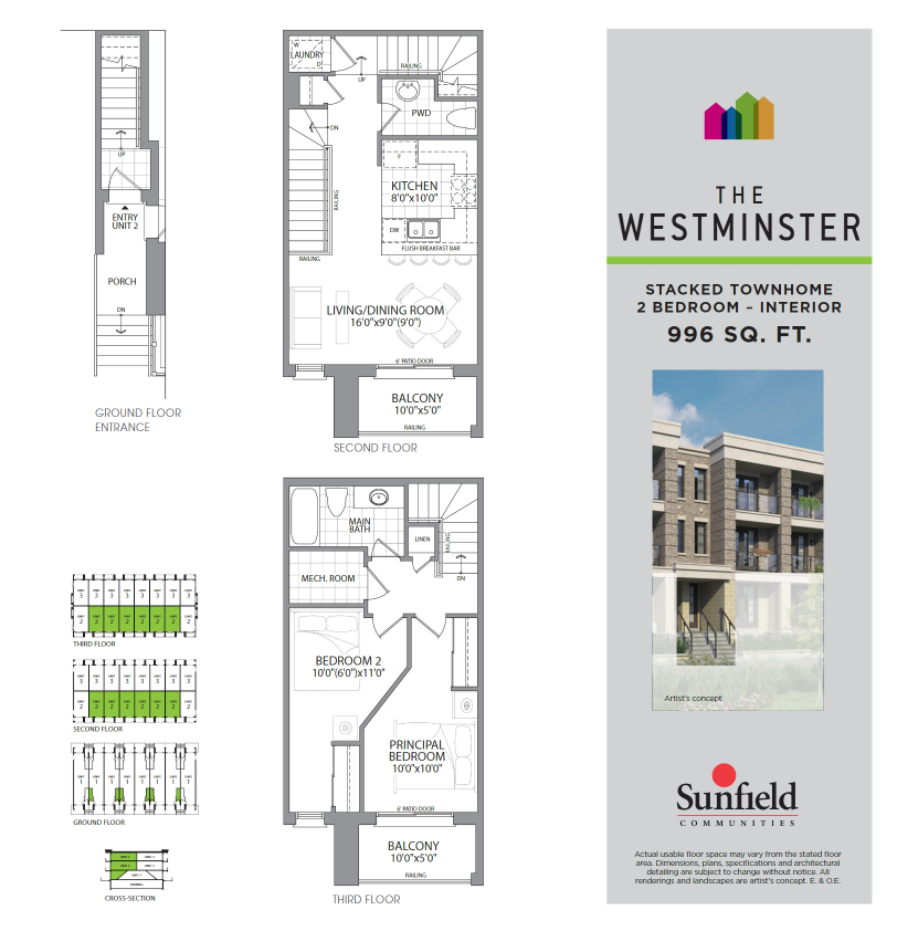 The Westminster Interior floor plan