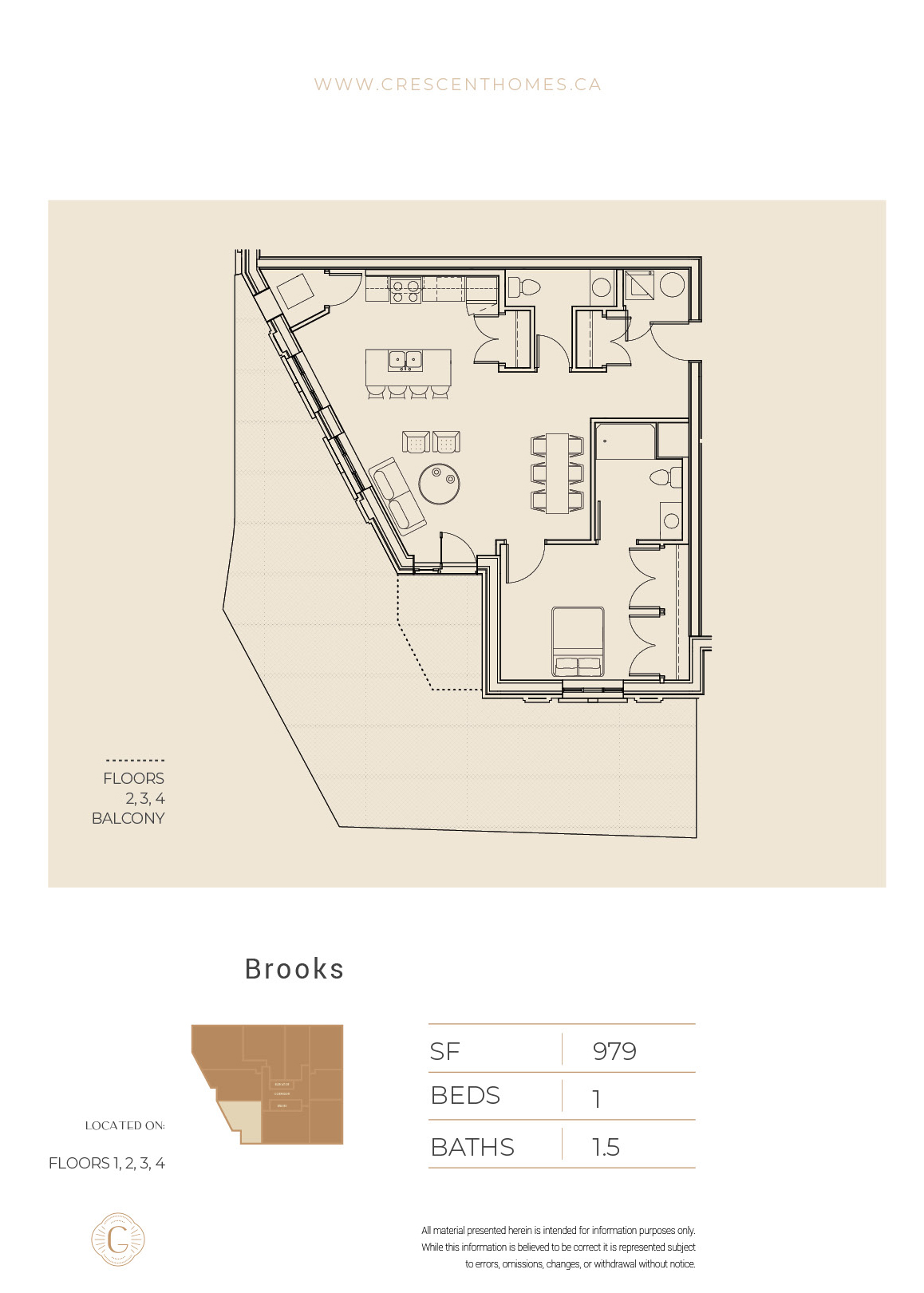 Brooks floor plan