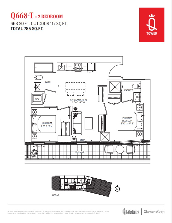 Q668-T floor plan