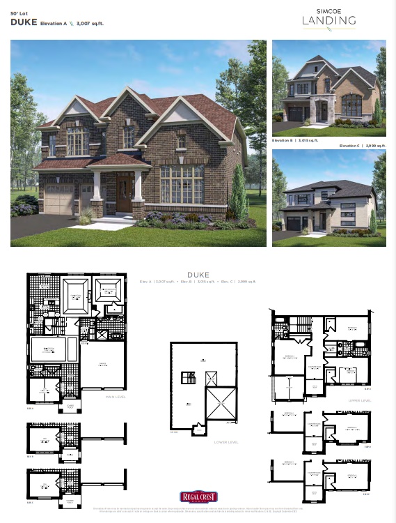 Duke - Elev. A floor plan