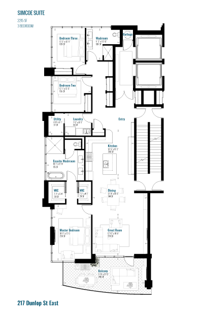Simcoe floor plan