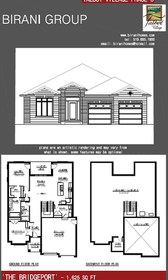 The Bridgeport floor plan