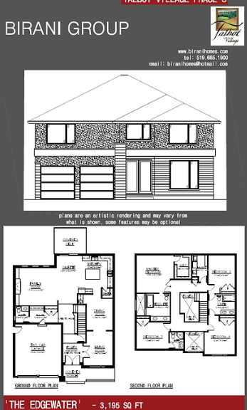 The Edgewater floor plan