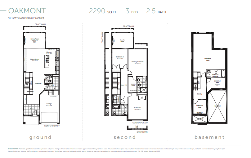 Oakmont floor plan
