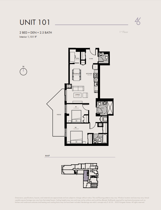 101 floor plan