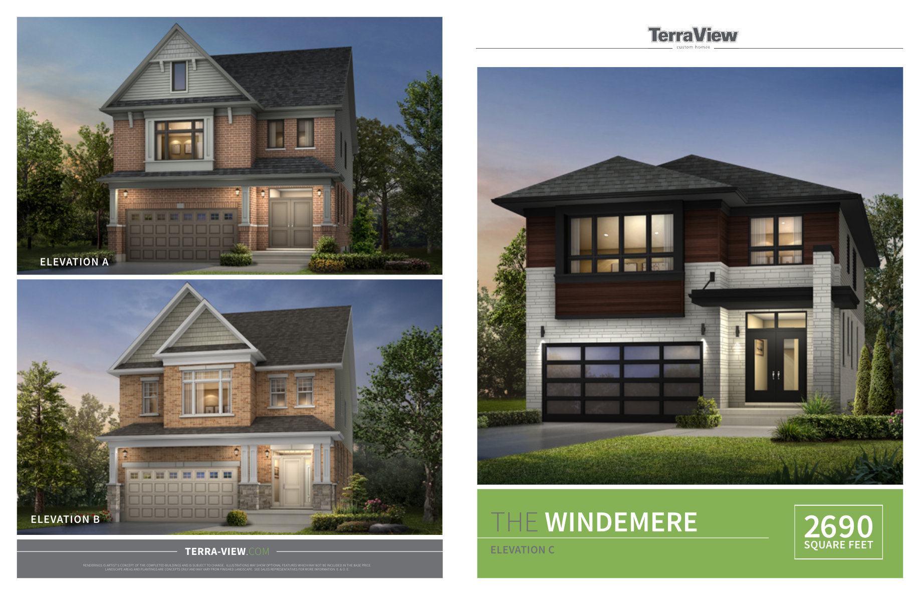 The Windemere Elevation A - 40' floor plan