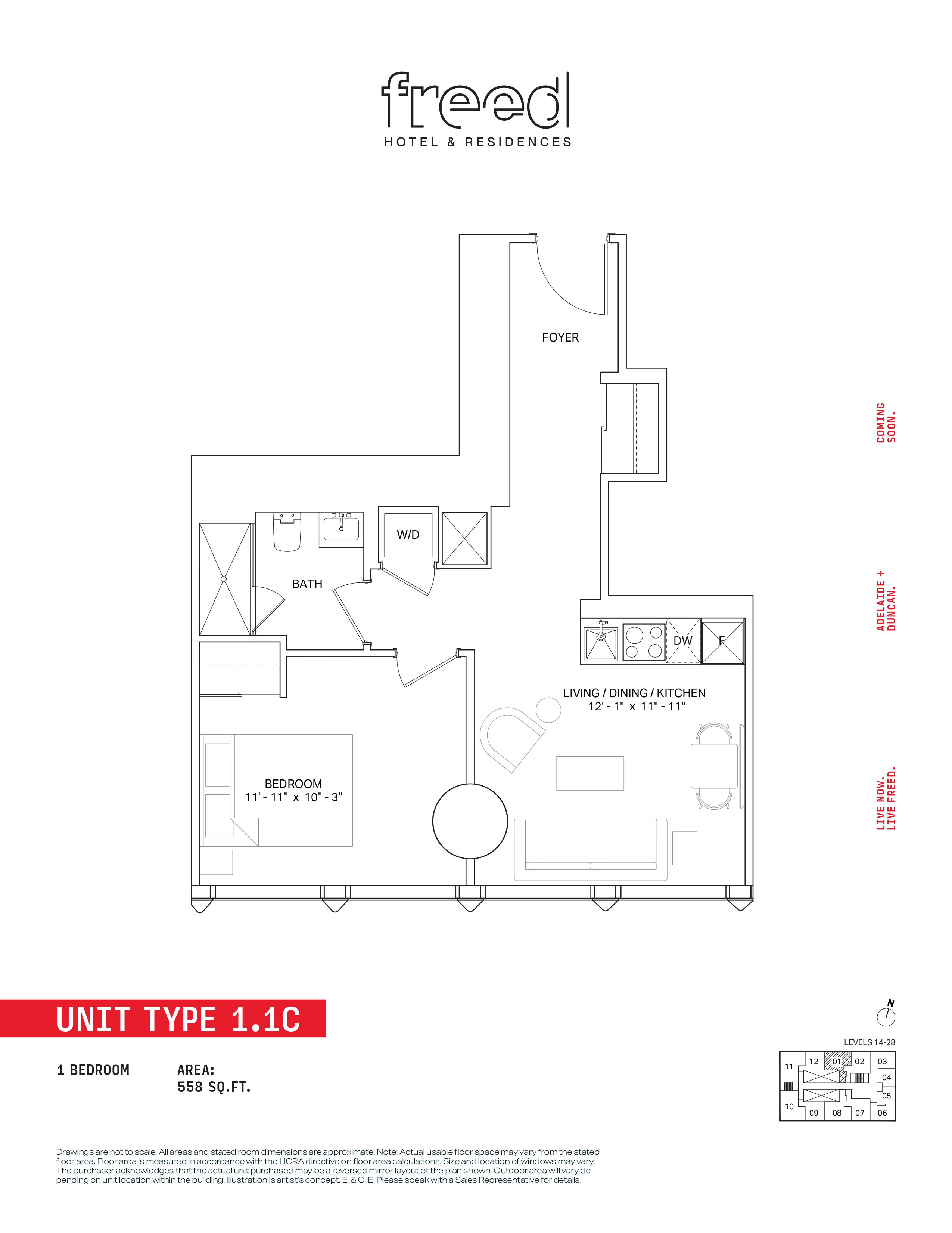 1.1C floor plan