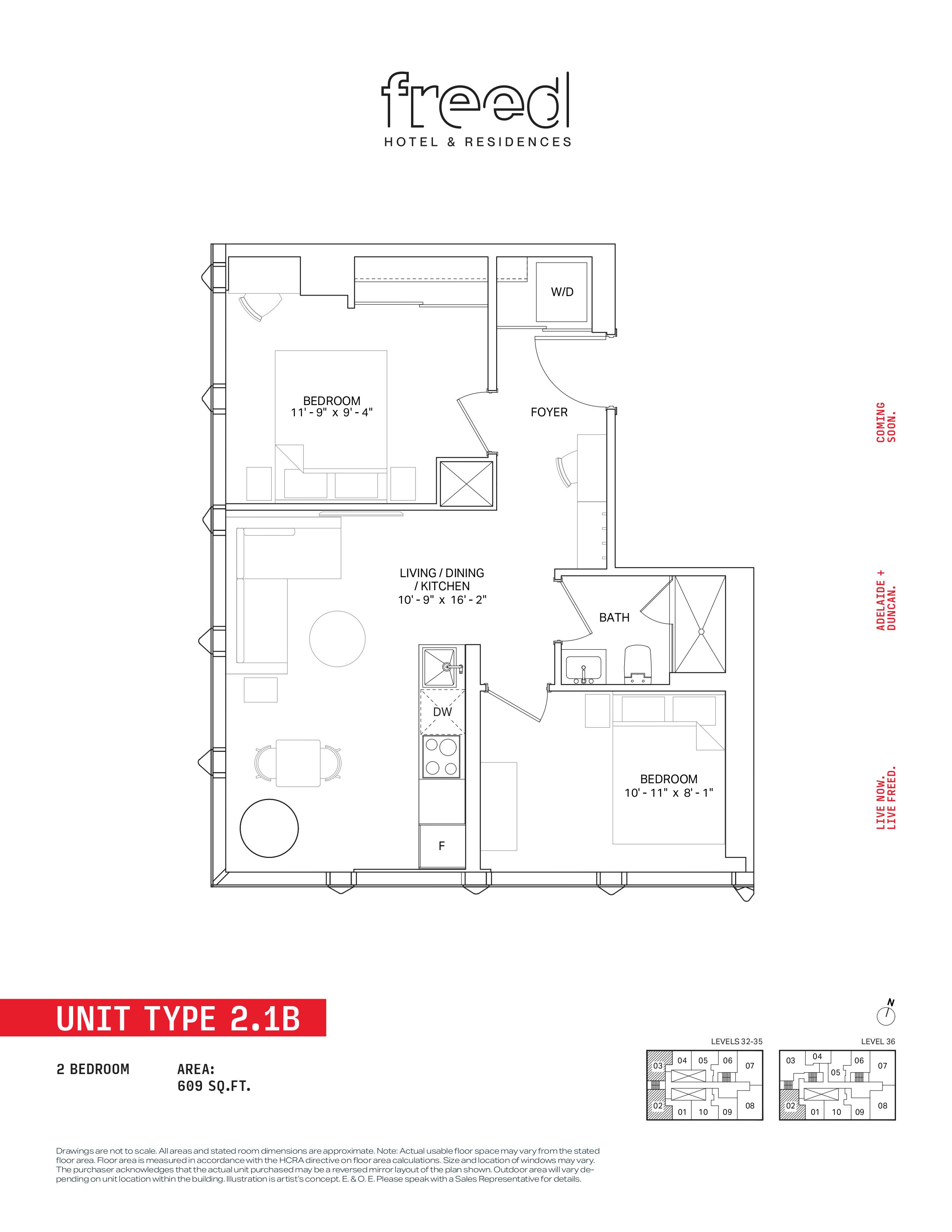 2.1B floor plan