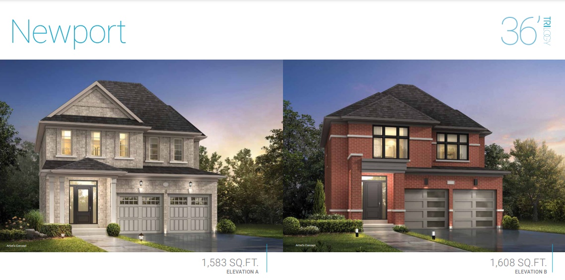 The Newport - Elev. A floor plan
