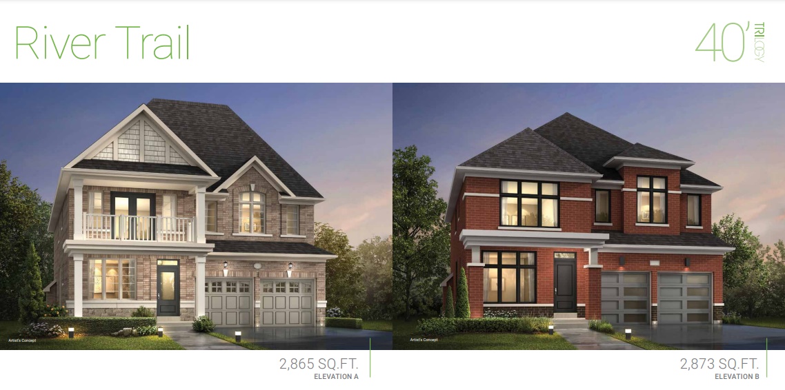 The River Trail - Elev. A floor plan