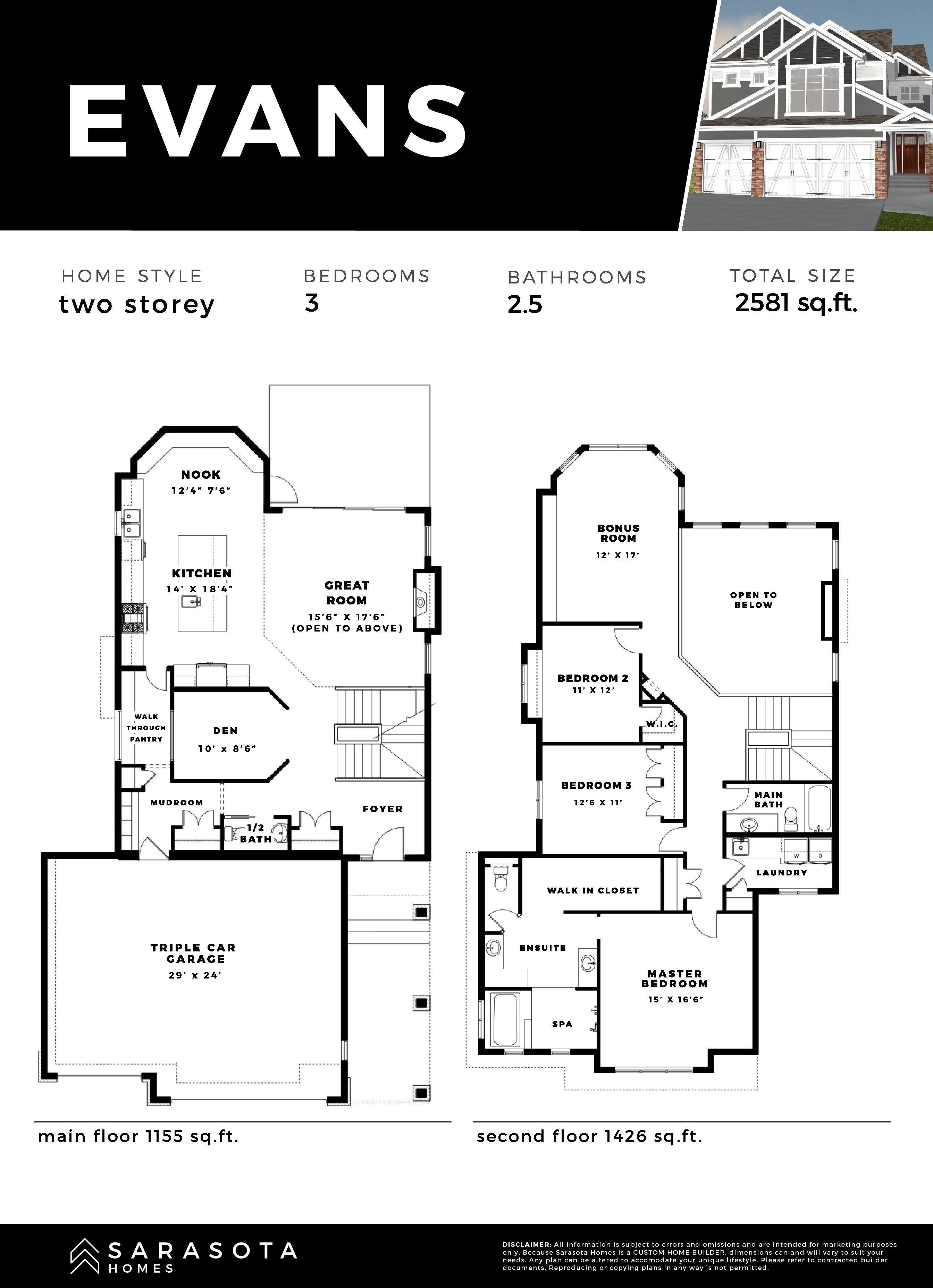 Evans floor plan