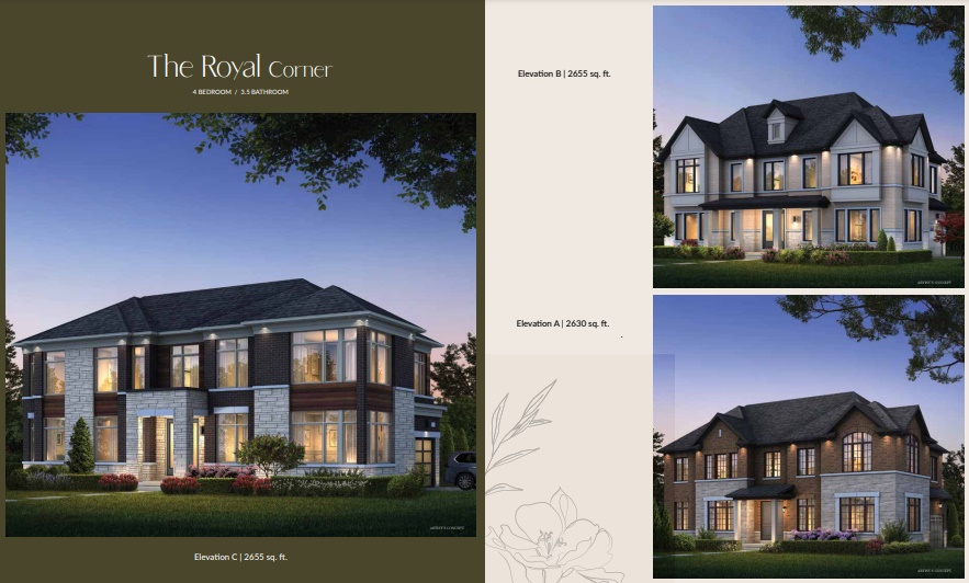 The Royal Corner - Elev. B floor plan