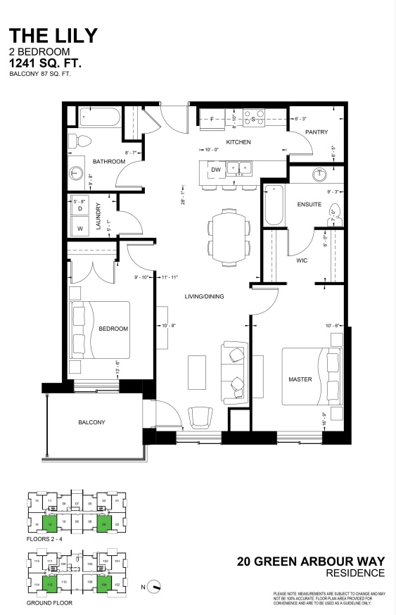 The Lily floor plan