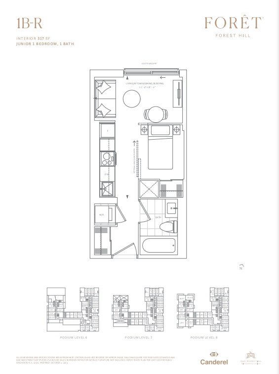 1B-R floor plan