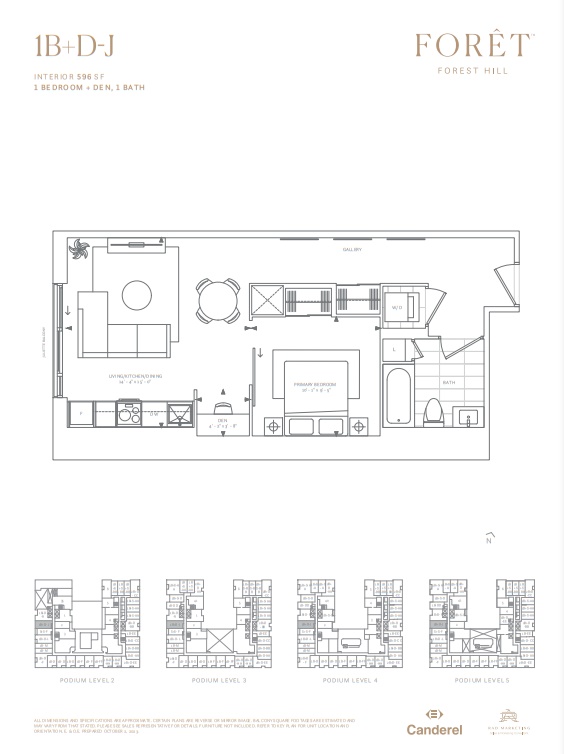 1B+D-J floor plan