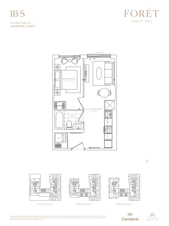 1B-S floor plan