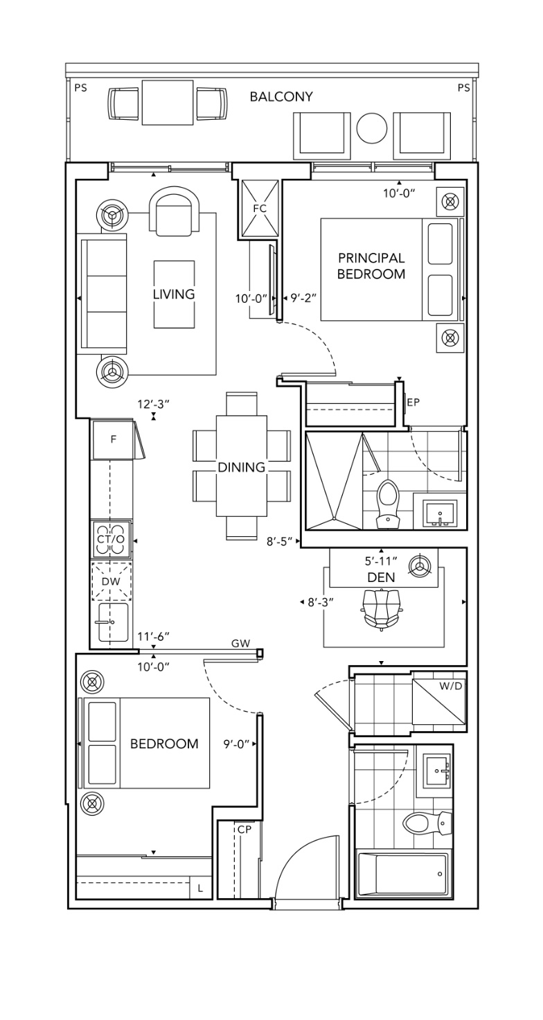 2H+D-I floor plan