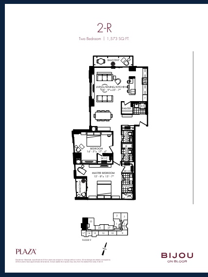 2-R floor plan