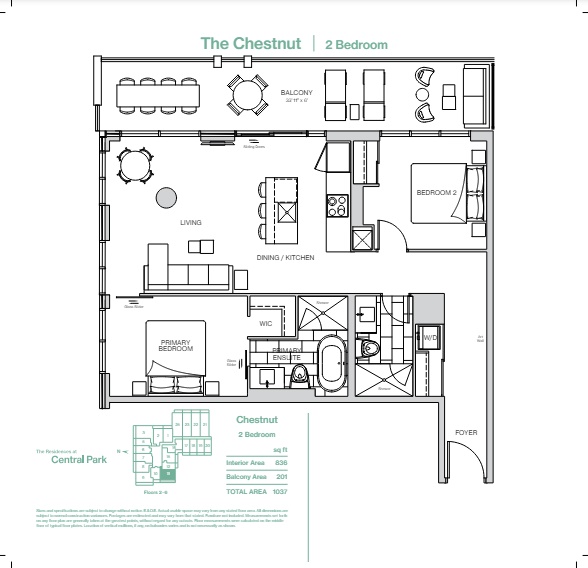 The Chestnut floor plan