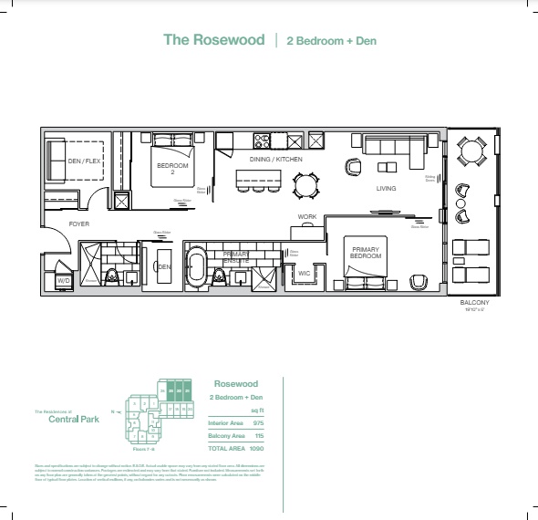 The Rosewood floor plan