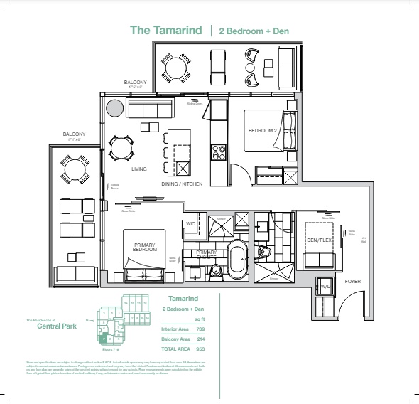 The Tamarind floor plan