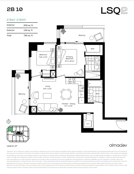 2B 10 floor plan