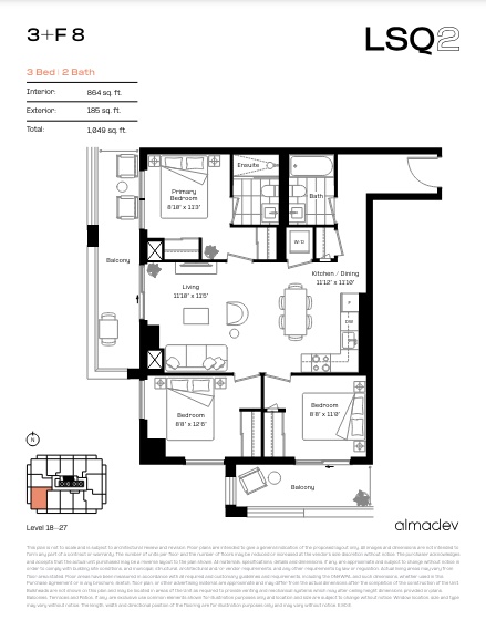 3B 8 floor plan
