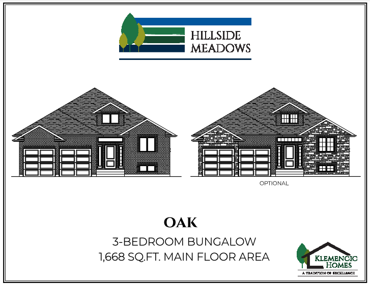 Oak floor plan