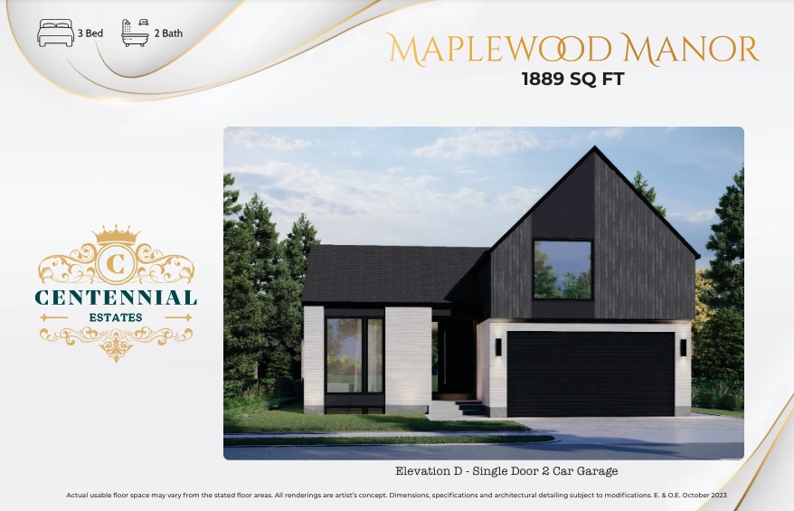 Maplewood Manor - Elev. D floor plan
