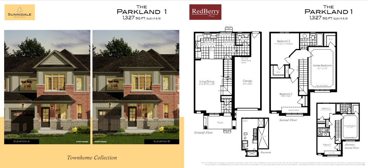 The Parkland 1 floor plan