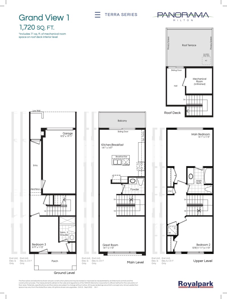 GV-1 floor plan