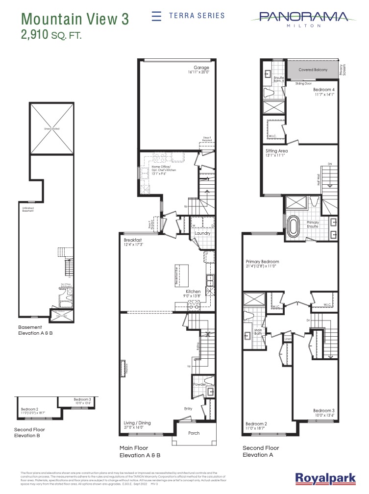 Mountain View 3 floor plan