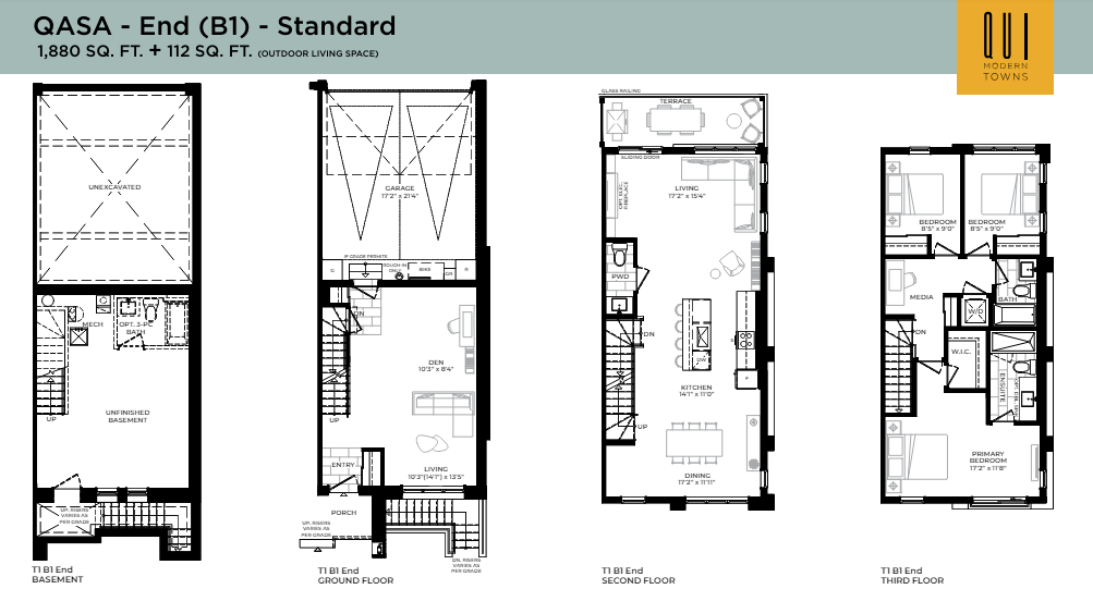 End (B1) floor plan