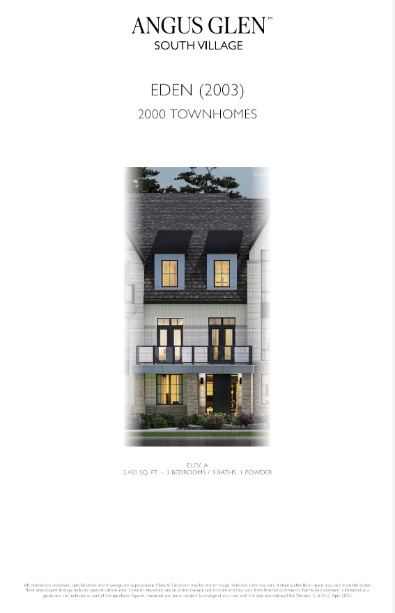 Eden A floor plan