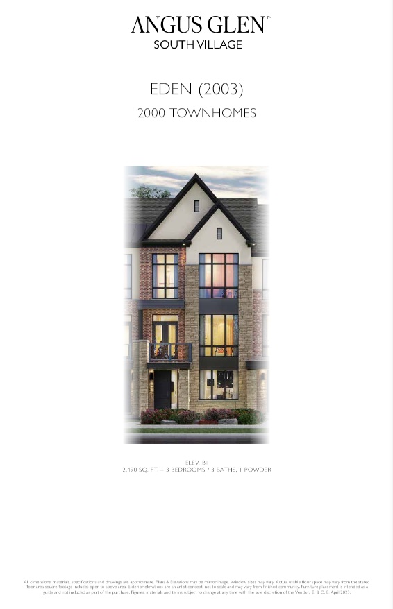 Eden B1 floor plan