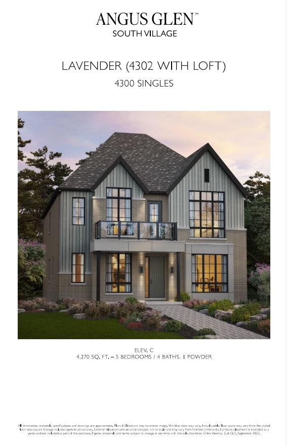 Lavender - Elev. C with Loft floor plan
