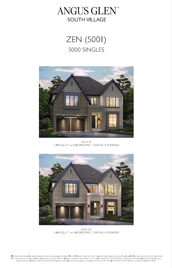 Zen B & B2 floor plan