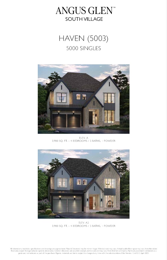 Haven - Elev. A & A2 floor plan
