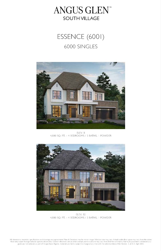 Essence - Elev. B & B2 floor plan