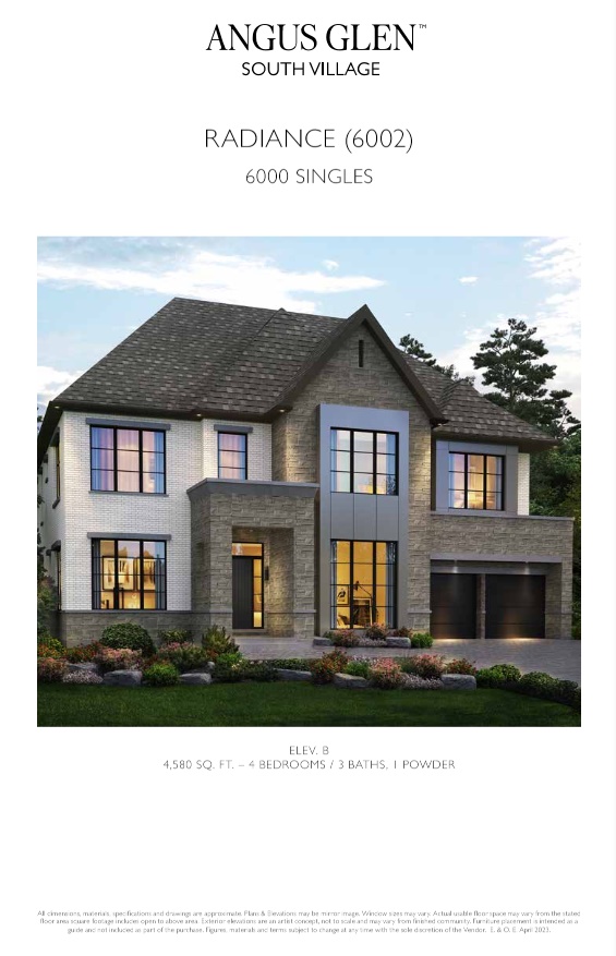Radiance - Elev. B floor plan