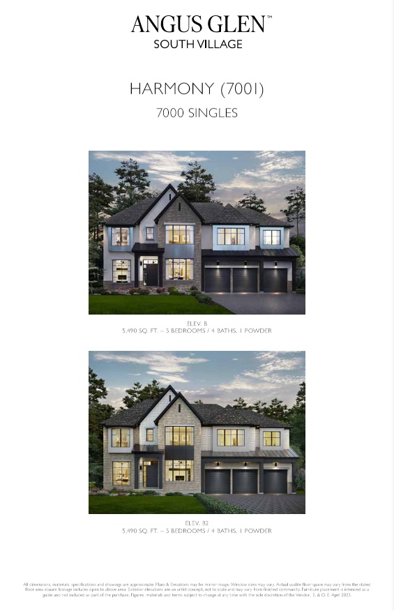 Harmony - Elev. B & B2 floor plan