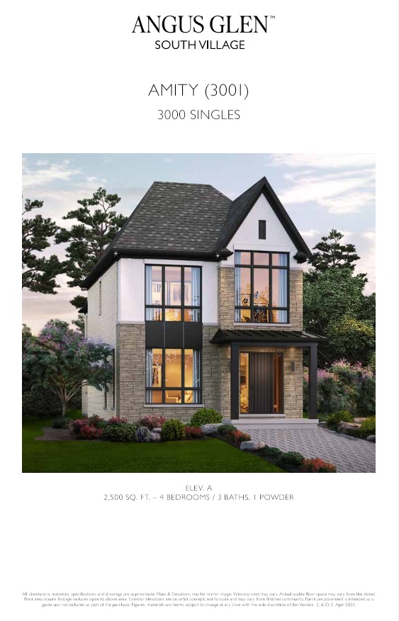 Amity - Elev. A floor plan