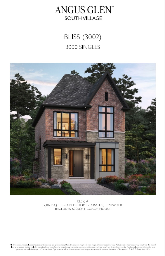Bliss - Elev. A floor plan