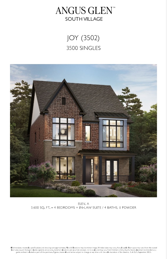 Joy - Elev. A floor plan